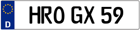 Truck License Plate